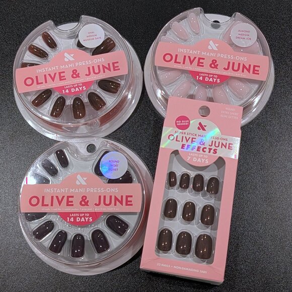 Set of Four (4) NEW Mani Press-On Sets from Olive & June - Picture 6 of 11